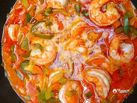 scampis au curry