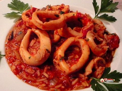 Calmars à la tomate