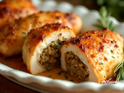 Poulet farci pimenté
