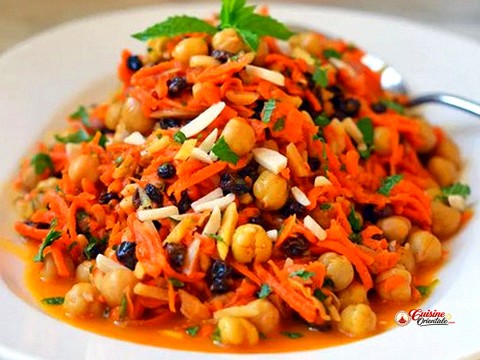 Salade de carottes et pois chiches