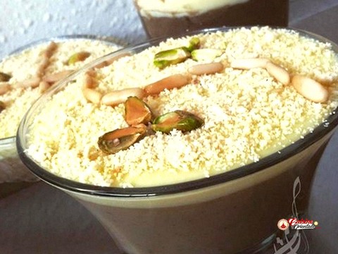 Assidat bel boufriwa - creme aux noisettes