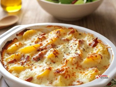 Gratin de pommes de terre au camembert