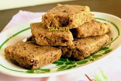 RFISS TOUNES- GÂTEAU SEMOULE BEURRE ET DATTES SANS CUISSON- CUISINE TERROIR BÔNOIS