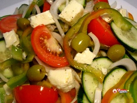 Concombres en salade