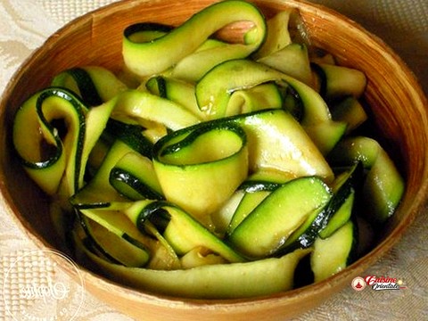 Courgettes en salade