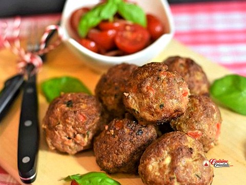 Boulette de viande au foie à luf frit