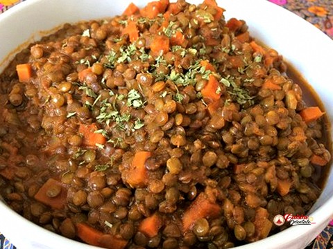 Lentilles à la tomate