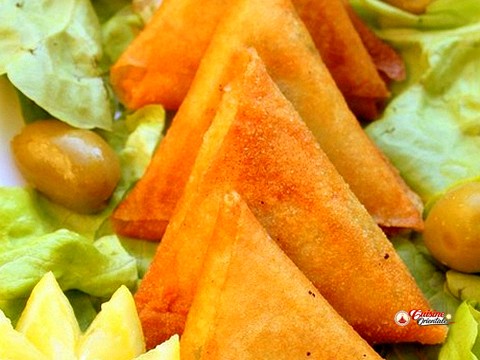 Briouates ou feuilletes au poisson