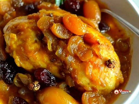 Poulet aux raisins secs