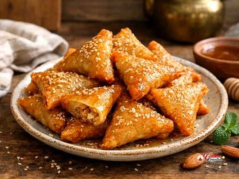 Briwates aux amandes frits