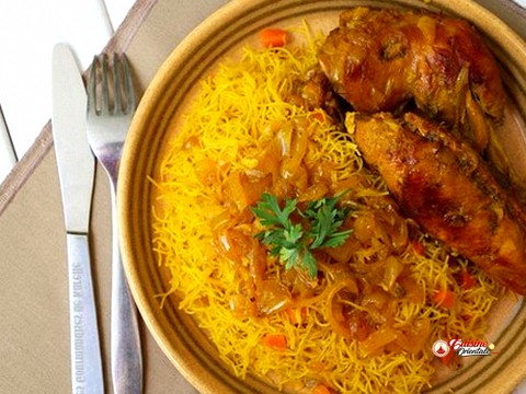 Poulet vermicelles