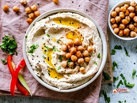 Puree de pois chiches au sesame