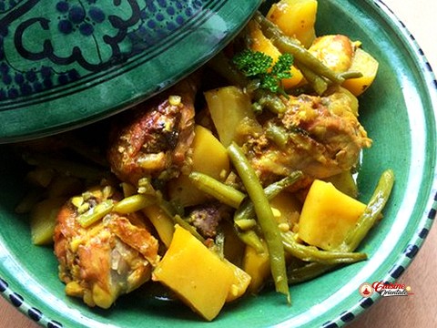 Tajine au haricots vert