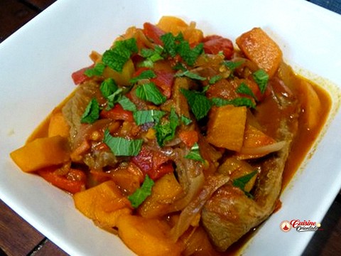 Tajine d agneau à l ananas