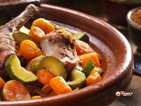 Tajine de lapin aux légumes