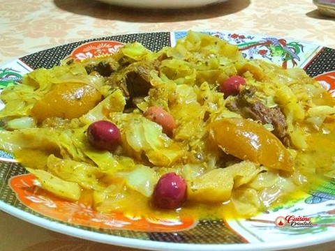 Tajine de chou blanc