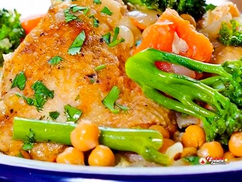 Tajine de brocoli et champignons