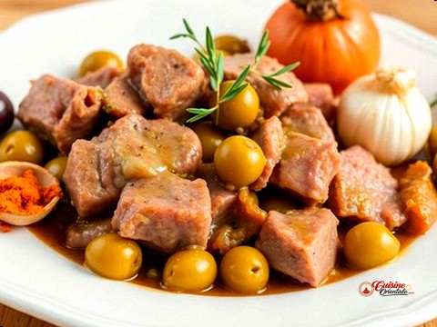 Coeur de veau mariné et pomme de terre gauffrette