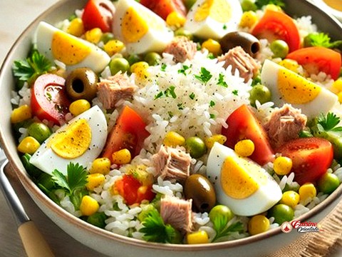 Salade composee au riz
