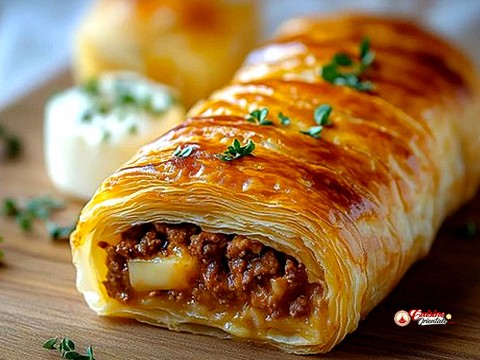 Roulé à la viande hachée