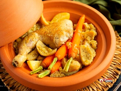 Tajine de cuisse de dinde-carottes