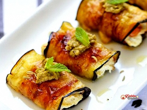Rouleaux d'aubergine