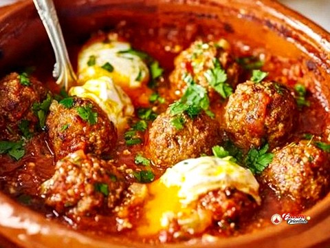 Boulettes de viande hachée aux oeufs