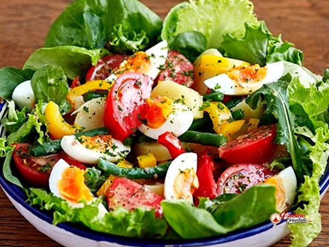 Salade de poivrons rouges