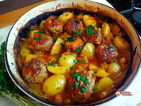 Ragout aux boulettes de viande de beuf