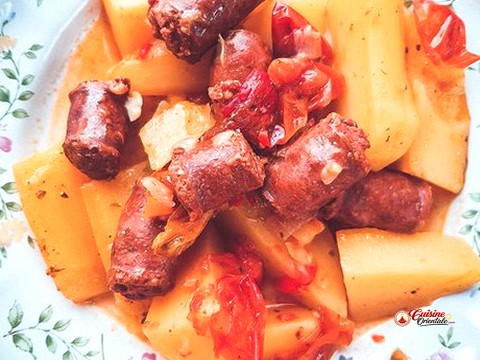 Merguez pommes de terre et oeufs