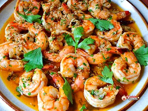 Crevettes à l'ail