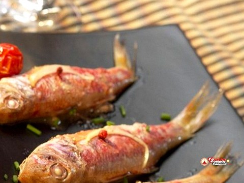 Rouget à la menthe et aux noix