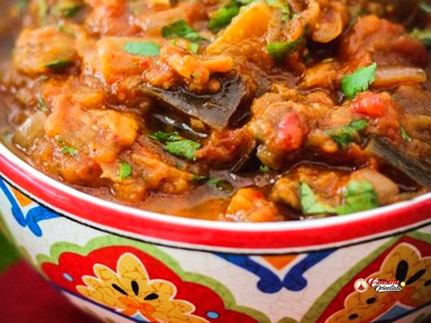 Salade d'aubergine ( zaalouk )